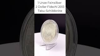 Silberunze TakuSchildkröte  2 Dollar Fidschi 2013 [upl. by Averir396]