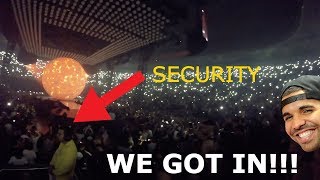 SNEAKING INTO DRAKES CONCERT MELBOURNE 2017 [upl. by Rehpotsirh217]