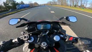 2023 Aprilia RS 125 GP Replica  Highway Ride [upl. by Bound61]