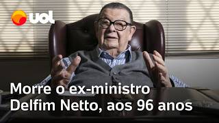 Delfim Netto morre aos 96 anos exministro da Fazenda durante a ditadura estava internado em SP [upl. by Enimrac]