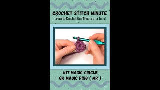 Magic ring guide to help beginners crochet [upl. by Enelym379]