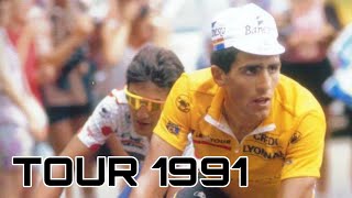 Primer tour de Miguel Indurain  Tour de Francia 1991 [upl. by Puduns]