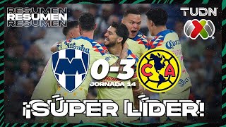 Resumen y goles  Monterrey 03 América  AP2023J14  Liga Mx  TUDN [upl. by Nnaael]