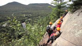 Via ferrata du Diable au parc national du MontTremblant  Sépaq [upl. by Anis]