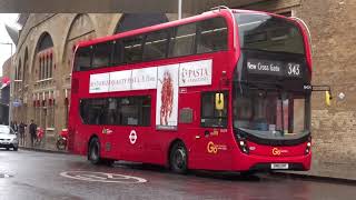 Londons Buses in the rain in Tooley Street on 29th October 2020 [upl. by Harcourt165]