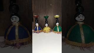 Diwali decore diyastandmaking coconutcell craftrajastani Diya standdiwalispecial [upl. by Inahteb701]