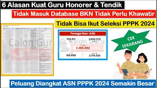 6 Bukti Kuat Guru Honorer amp Tendik Tidak Masuk Database BKN Bisa LULUS Diangkat PPPK 2024  TUNTAS [upl. by Jamill]