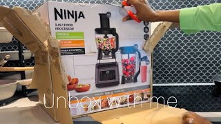 Unbox my Ninja 3 in 1 blender with me [upl. by Naux]