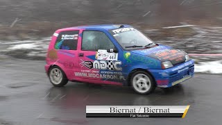 BIERNAT Marcin  BIERNAT Alicja  Fiat Cinquecento  Rally Park Cup Kaczyce 2020  4 Runda [upl. by Sukramed477]