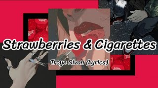 Strawberries amp Cigarettes Lyrics  Troye Sivan [upl. by Nivre]