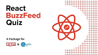 React BuzzFeed Quiz  A package for NPM and Yarn [upl. by Handy]