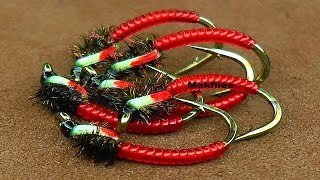 Fly Tying a Bloodworm Chironomid Buzzer by Mak [upl. by Inalem697]