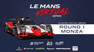 LIVE Le Mans Virtual Series Round 1  Monza [upl. by Aivyls69]