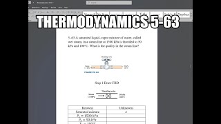 Thermodynamics 563 A saturated liquid–vapor mixture of water called wet steam in a steam line at [upl. by Avat385]