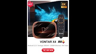 VONTAR X4 Amlogic S905X4 Smart TV Box Android 11 4GB 128G [upl. by Enidlareg]