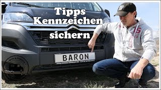 KFZ Kennzeichen gegen Diebstahl sichern  Wohnmobil Technik Tipps [upl. by Shelden]