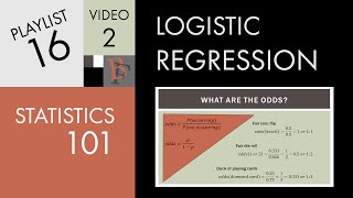 Statistics 101 Logistic Regression Probability Odds and Odds Ratio [upl. by Akinaj929]