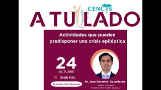 Actividades que pueden predisponer una crisis epiléptica [upl. by Orelle436]