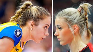 Top 10 Powerful Volleyball Spikes by Louisa Lippmann  VNL 2019 [upl. by Aihsirt]