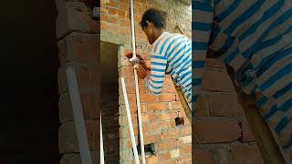 Pipe fitting work construction plumbing electricalengineering plumbingfittings electric funny [upl. by Trout558]