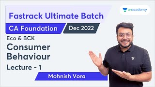 L6  Economics Chapter 2  Fastrack  Ultimate Batch  Mohnish Vora  Unacademy CA Foundation [upl. by Analed828]