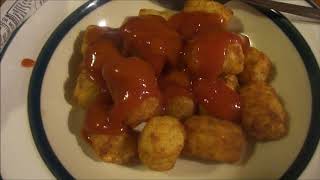 Shurfine Seasoned Tater Tots cooked in the Air Fryer does it make them crispy [upl. by Burlie]