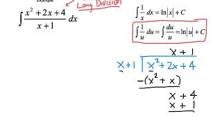 Integrating an Improper Fraction [upl. by Lotson64]