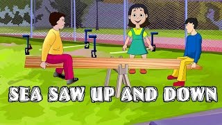 See Saw Up And Down  Nursery English Rhymes [upl. by Ikkir]