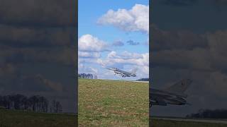 F16 Belgian Air Force Landing EBFS [upl. by Elrebmik]