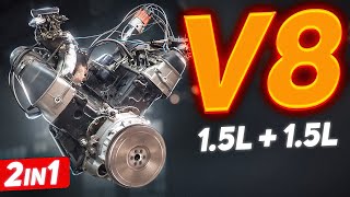 We turn 2 Lada inline4s into a V8 [upl. by Tabber760]