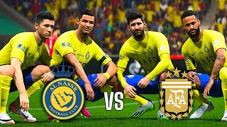 FC24 MESSI RONALDO MBAPPE NEYMAR JR LEWANDOSKI AND HAALAND JOIN AL NASSR  ALL STAR XI [upl. by Rajewski583]