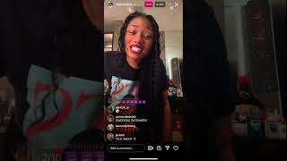 Megan the stallion live on Hiss going 1  THROWING SHOTS AT NICKI MINAJ [upl. by Ajay]