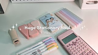 Huge aesthetic stationery haul  ft Amazon [upl. by Akenehs]