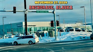 Anchorage Alaska 112724 Drive Michaels Sportsman’s Warehouse [upl. by Eanerb]