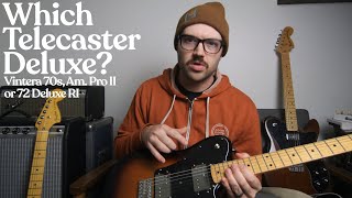 Fender Telecaster Deluxe Comparison amp Review  Vintera 70s American Professional II 72 Deluxe RI [upl. by Harol638]