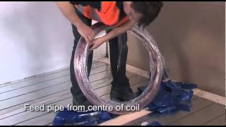 How to install a Hep2O lowbuild system for underfloor heating [upl. by Ettezus398]