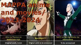 MAPPA Anime and Movies 2023 2024  Mappa studio [upl. by Attelrac386]