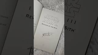 Matthew Stover signed Revenge of the Sith Novel starwars [upl. by Dnumsed]