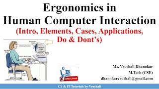 HCI 34 Ergonomics with Examples  Ergonomics VS Human Factors  HCI [upl. by Marlo]