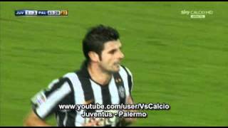 Juventus  Palermo 13 Il gol di Iaquinta [upl. by Acirem]