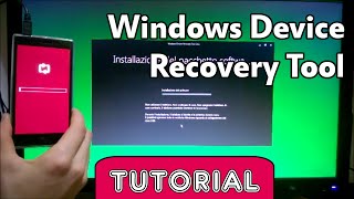 Windows Device Recovery Tool  Ripristinare Windows Phone 81 [upl. by Ainos771]