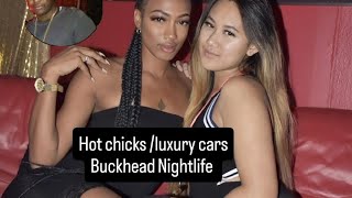 Nightlife in Buckhead Atlanta hot chicksluxury cars [upl. by Morez]