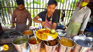 Unlimited Lunch Thali 20 NonVeg Varieties Rs 100 Only l Hyderabad Street Food [upl. by Blader302]