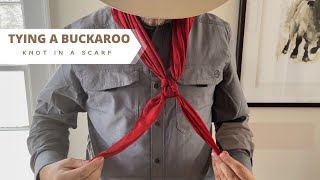 How To Tie a Buckaroo Square Knot in a Scarf [upl. by Farl]