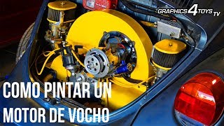 CÓMO pintar un MOTOR de VOCHO TUTORIAL [upl. by Ardine143]