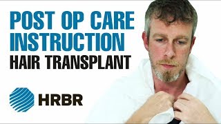 Hair Transplant Post Op Care Instructions  HRBR  Hair Restoration Blackrock [upl. by Odie386]