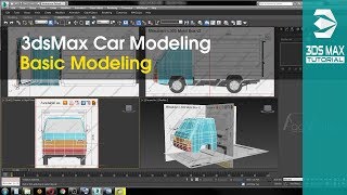 3ds Max Car Modeling Tutorial  Part 2  Basic Modeling [upl. by Nylloc]