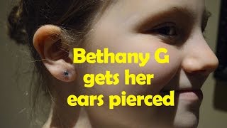 Getting My Ears Pierced  Does It Hurt  Bethany G [upl. by Biancha605]