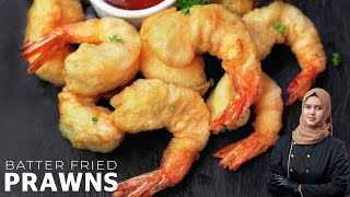 Batter Fried Prawns  Crispy Fried Shrimp Recipe  Restaurant Style [upl. by Atiuqihc]