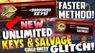 INFINITE WARFARE NEW SOLO UNLIMITED KEYS amp SALVAGE GLITCH FAST METHOD TO GET MORE KEYS amp SALVAGE [upl. by Rodgiva]